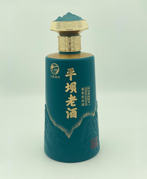 河池喷釉烤花酒瓶厂家