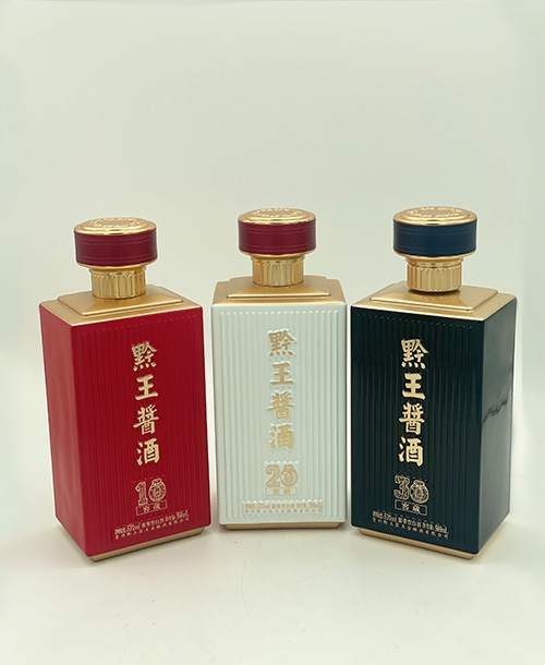 喷釉烤花瓶