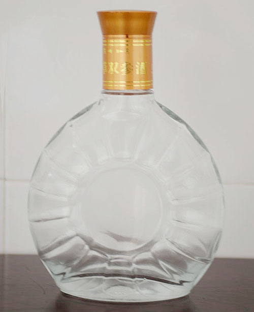 精白玻璃酒瓶